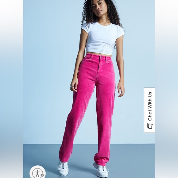 PacSun Denim - PacSun - Pink Corduroy '90s Boyfriend Jeans size 26